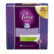 Picture of Poise Incontinence Panty Liners, Very Light Absorbency, Regular, 87 Ct