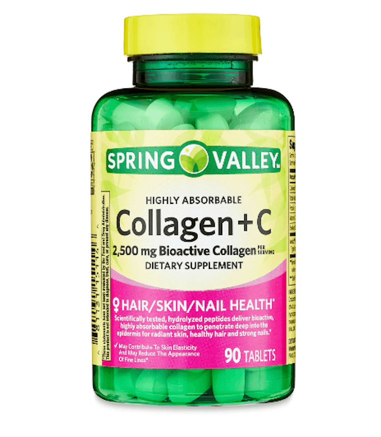 Picture of Spring Valley Highly Absorbable Collagen + C Supplement Tablets, 2500mg, 90ct