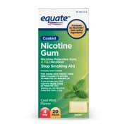 Picture of Equate Coated Nicotine Gum, Cool Mint Flavor, 4 mg, 20 Count