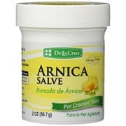 Picture of De La Cruz Arnica Salve Moisturizer for Cracked Skin, for Dry and Cracked Hands, Elbows and Feet, 2 oz Jar