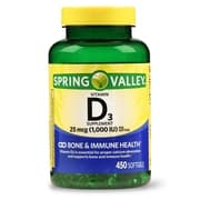 Picture of Vitamin D3 Softgels, 25mcg, 1000IU, 450ct