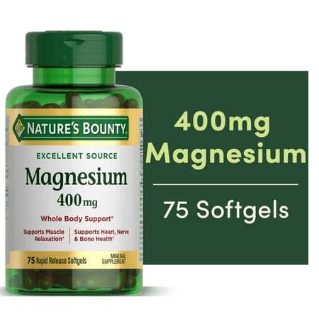 Picture of Nature's Bounty Magnesium Softgels, 400mg, 75 Ct