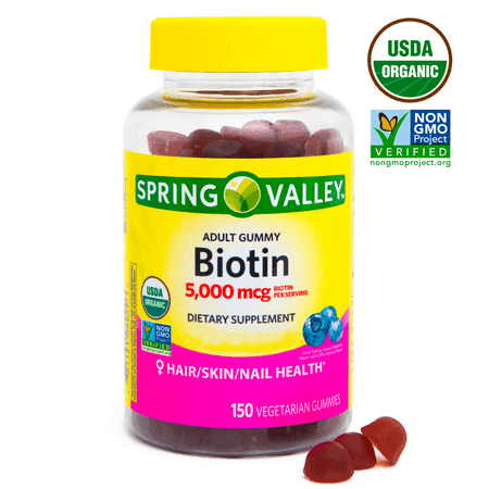 Picture of Spring Valley Biotin, Adult Gummies, 150 Count
