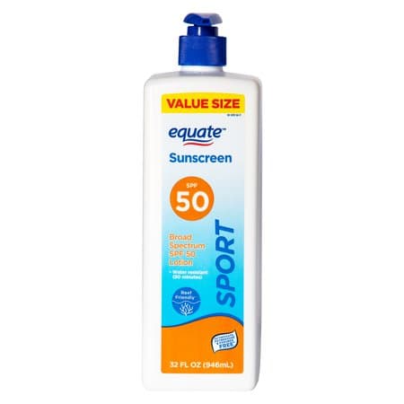 Picture of Equate Sport Broad Spectrum Sunscreen Lotion, Value Size, SPF 50, 32fl oz