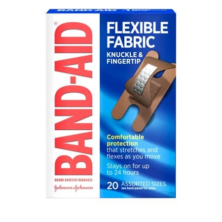 Picture of Band-Aid Brand Flexible Fabric Adhesive Bandages, Finger and Knuckle, 20 ct