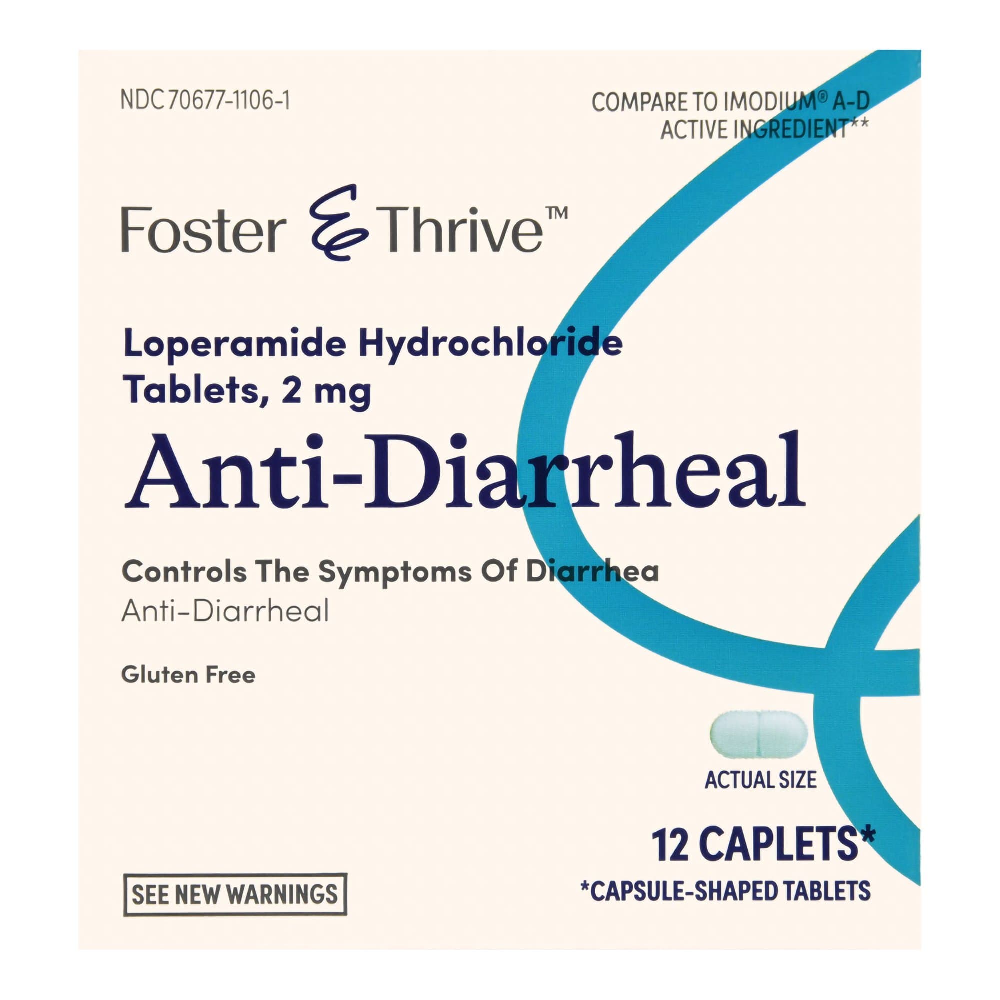 Picture of Foster & ThriveTM Anti-Diarrheal Loperamide HCl 2 mg Caplets
