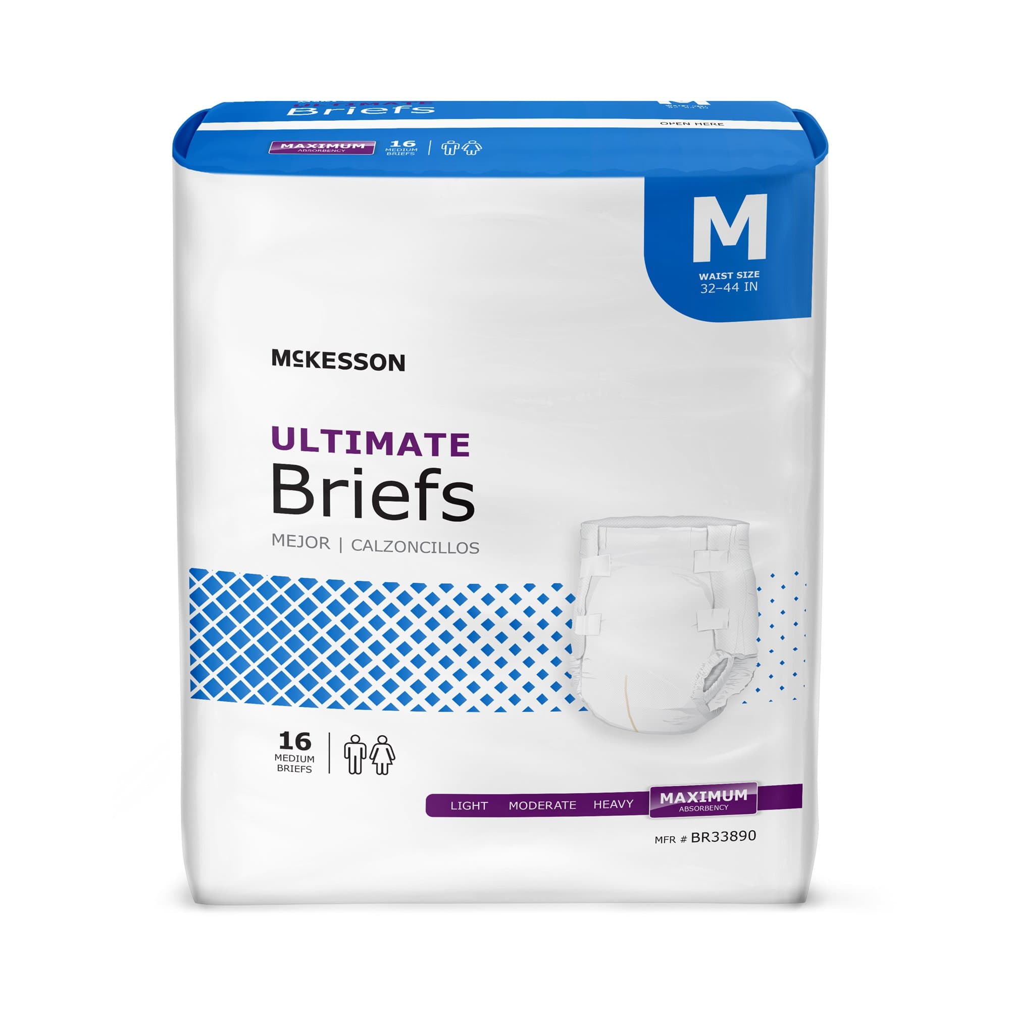 Picture of McKesson Ultimate Heavy Absorbency Incontinence Brief, Medium
