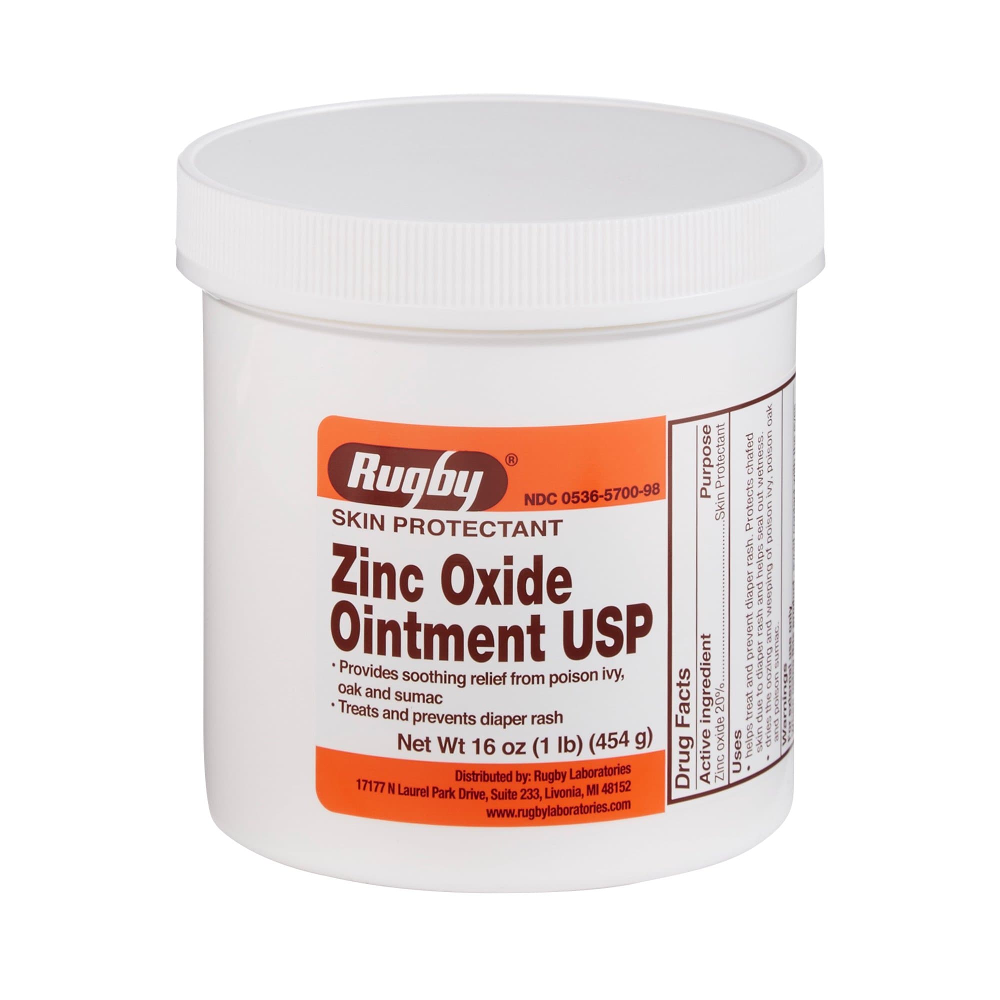 Picture of Rugby Zinc Oxide Skin Ointment USP, 16 oz.