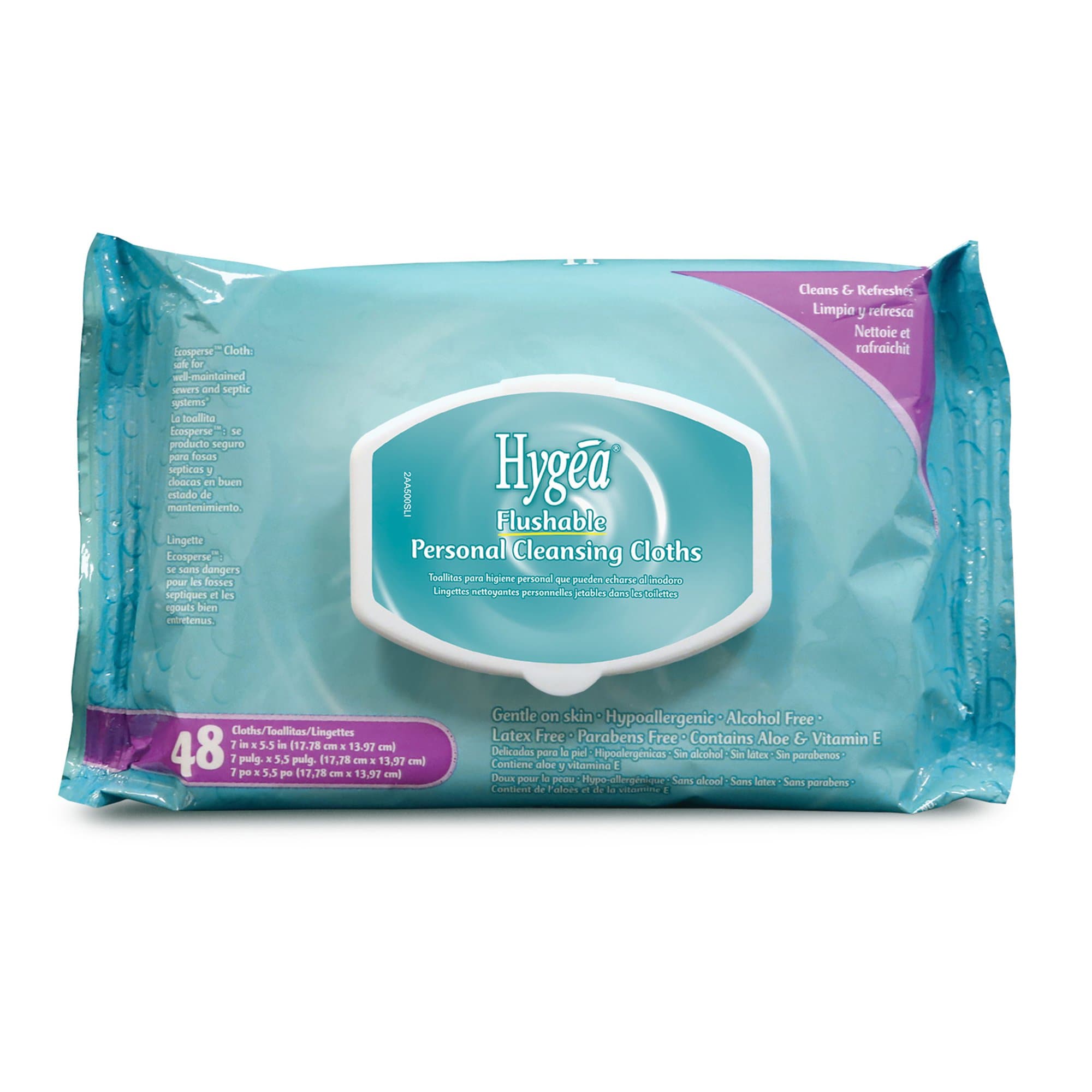 Picture of Hygea Floral Scent Personal Cleansing Cloths