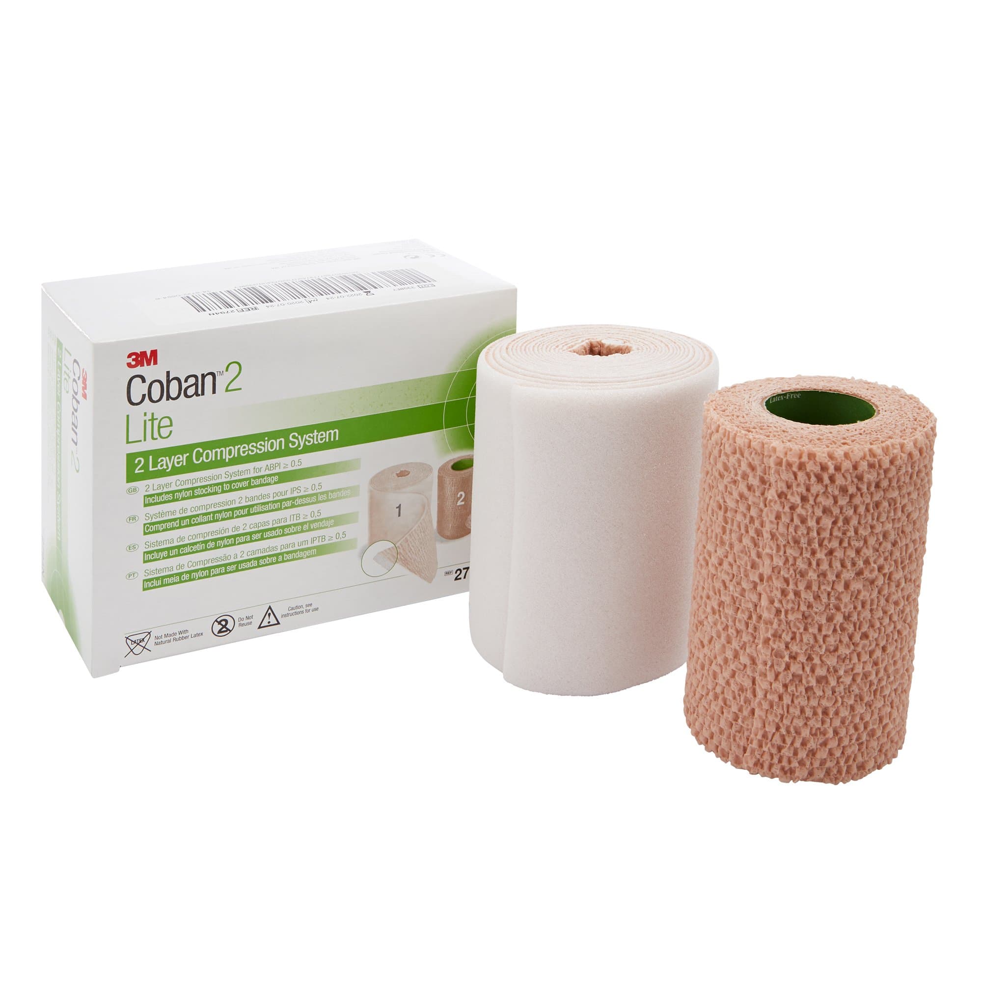 Picture of 3MTM CobanTM 2 Lite Two-Layer Compression Bandage System, 10 cm x 4.7 meters