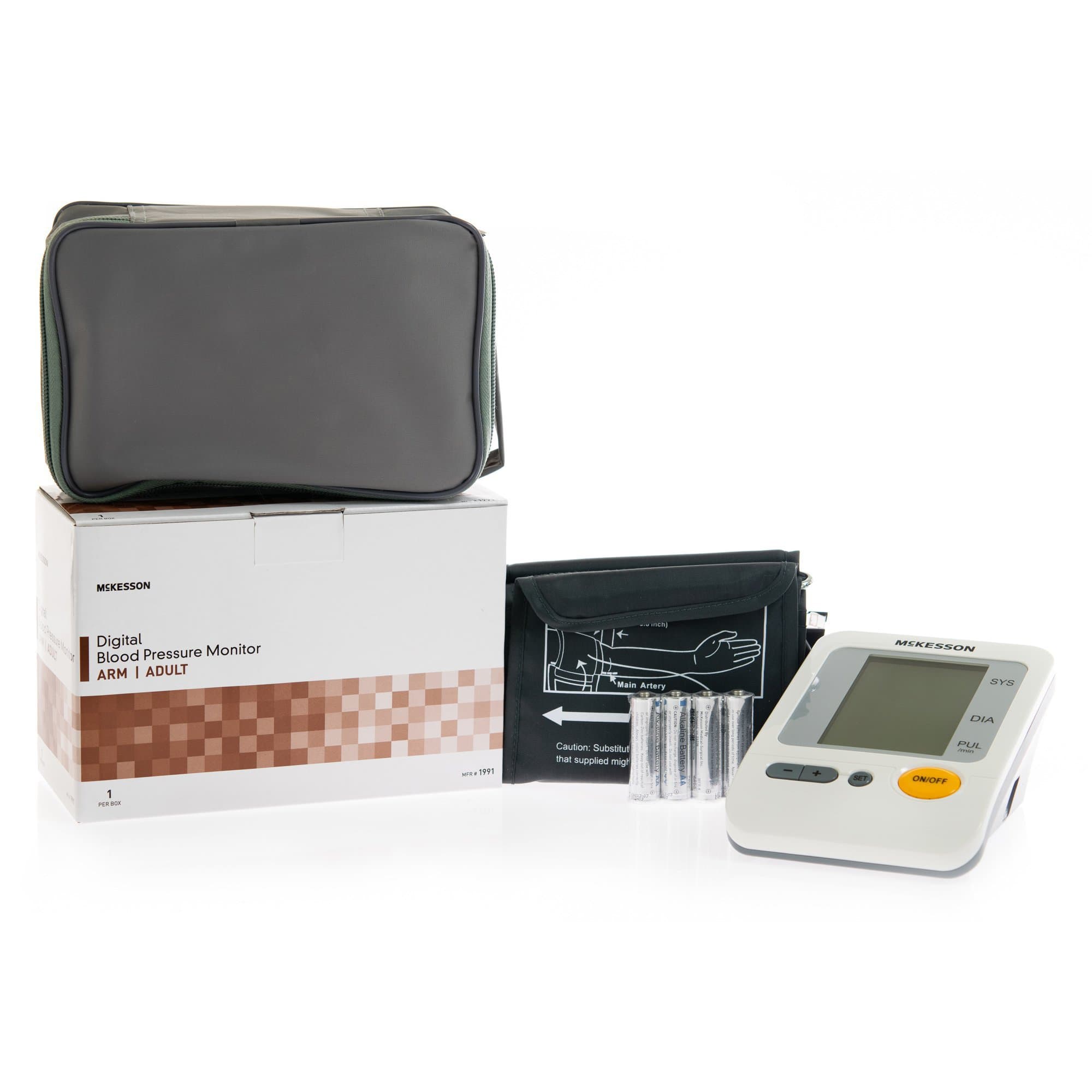 Picture of McKesson Aneroid Sphygmomanometer with Large Cuff, Automatic Inflation, 1 Tube