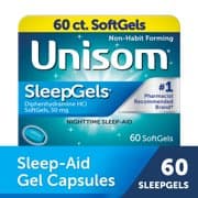 Picture of Unisom SleepGels SoftGels (60 Ct), Sleep-Aid, Diphenhydramine HCI