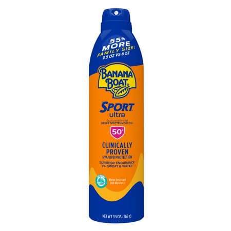 Picture of Banana Boat Ultra Sport Clear Sunscreen Spray SPF 50+, 9.5 oz