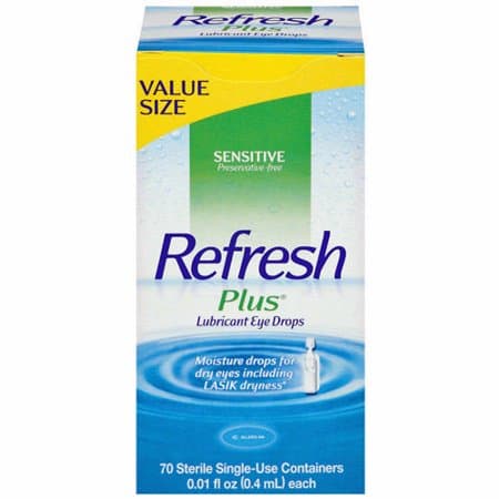 Picture of REFRESH Lubricant Eye Drops, Non-Preserved Tears, 0.010fl oz, 70ct