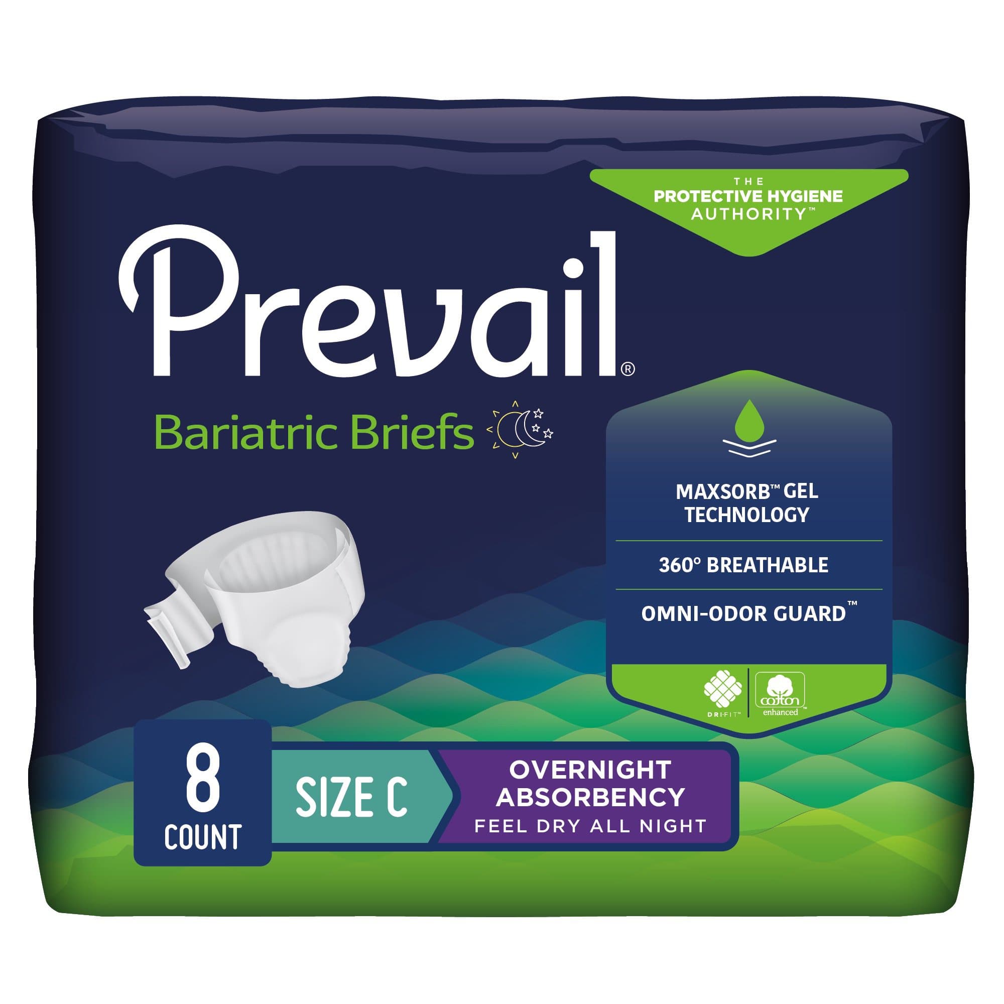 Picture of Prevail Bariatric Ultimate Absorbency Incontinence Brief, Size C