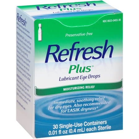 Picture of Refresh plus lubricant eye drops 30-0.01 fl. oz. tubes