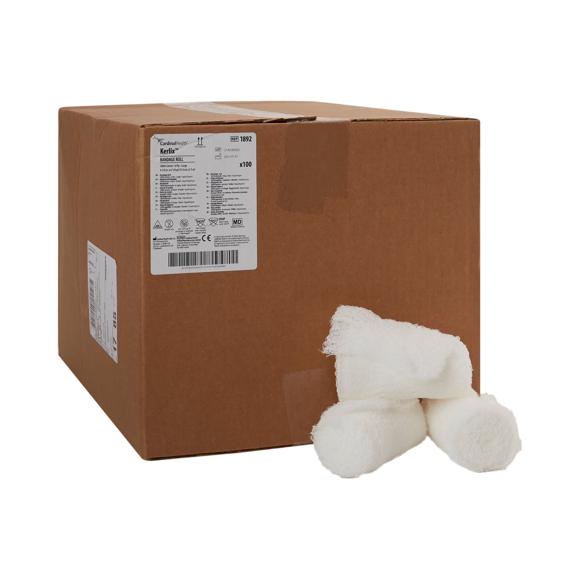 Picture of KerlixTM Fluff Bandage Roll, 4-1/2 Inch x 4-1/10 Yard, 6-Ply