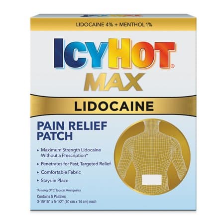 Picture of Icy Hot Maximum Strength Muscle and Joint Pain Relief Numbing Back Patch with Lidocaine, 5ct