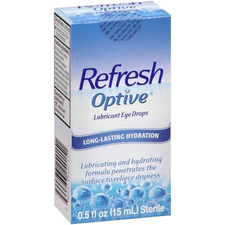 Picture of Refresh Optive Lubricant Eye Drops Preserved Tears, 0.5 fl oz (15 mL)