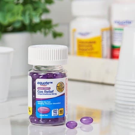 Picture of Equate Maximum Strength Gas Relief Softgels, 250 mg, 60 Count