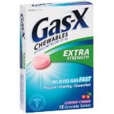 Picture of Gas-X Extra Strength Gas Relief Chewable Tablets, Cherry Creme, 18 Count