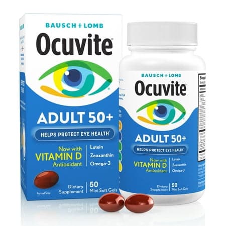 Picture of Ocuvite\277 Adult 50+ Eye Vitamins and Mineral Supplements with Lutein, Zeaxanthin and Omega-3 \277 from