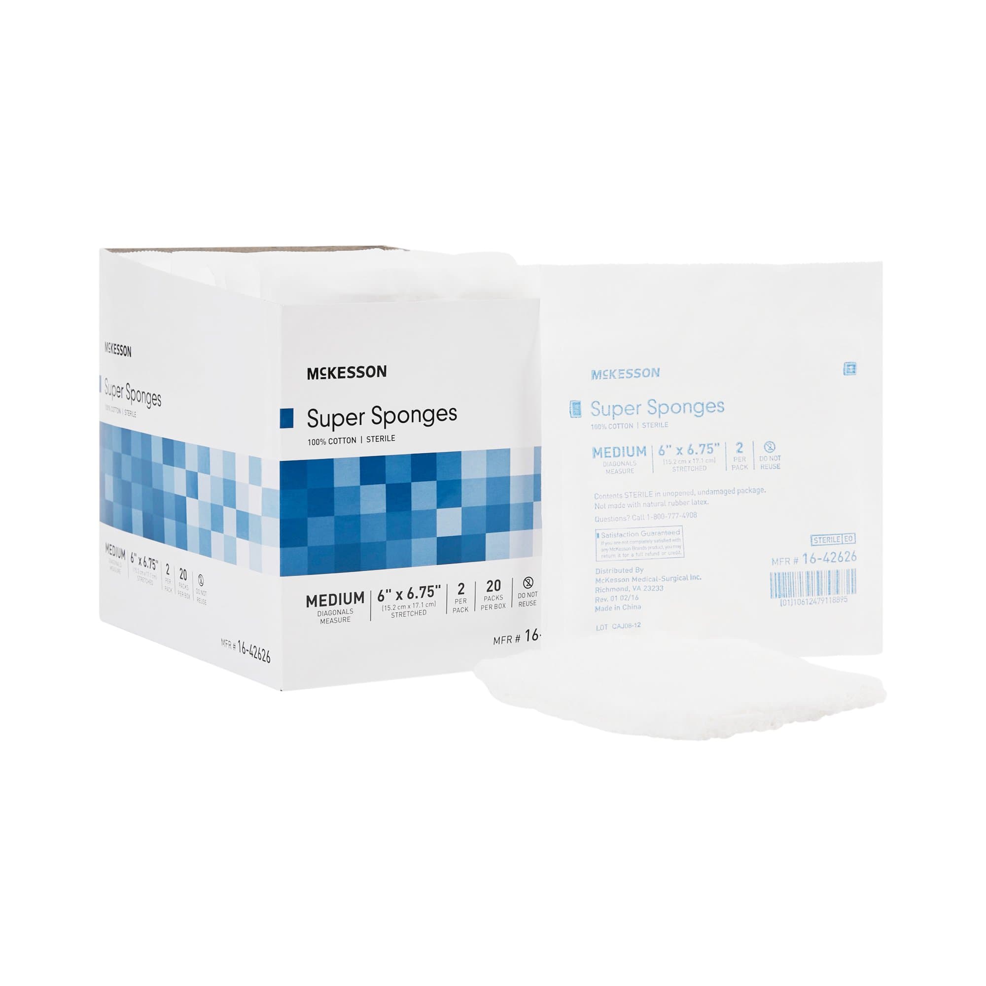 Picture of McKesson Sterile Fluff Dressing, 6 x 6-3/4 Inch