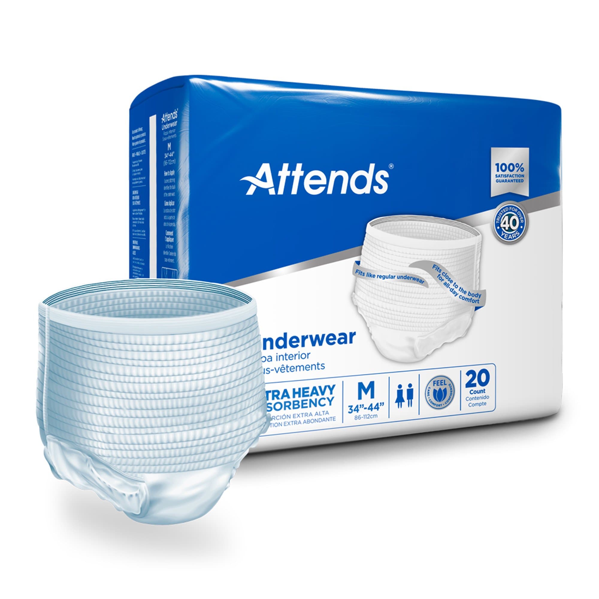 Picture of Attends Care Moderate Absorbent Underwear, Regular