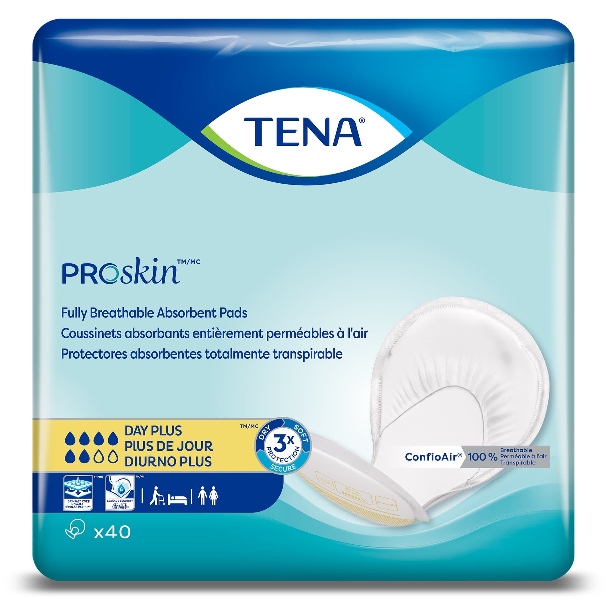 Picture of Tena Day PlusTM Fully Breathable Absorbent Incontinence Pad