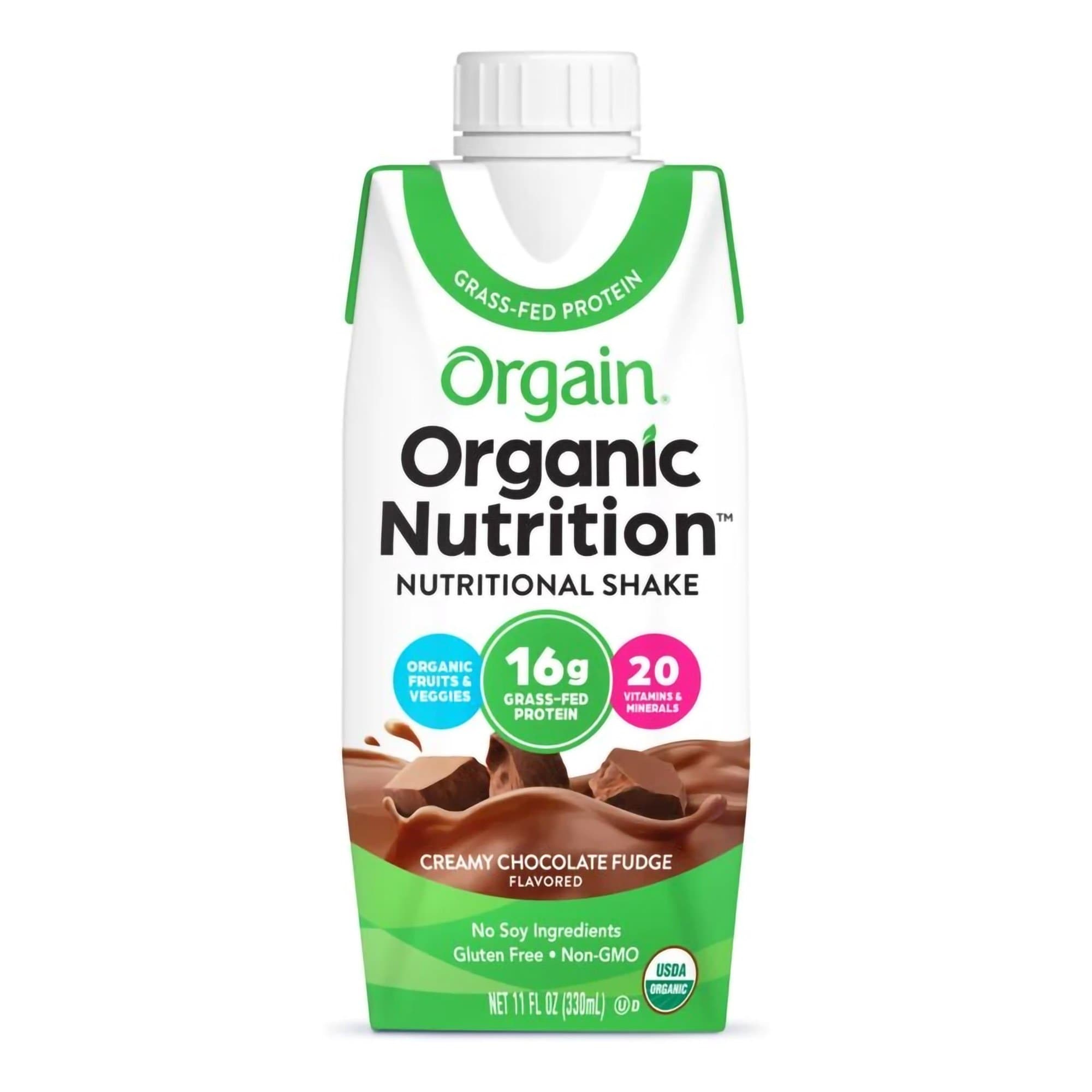 Picture of Orgain Organic NutritionTM Chocolate Nutritional Shake, 11-ounce carton