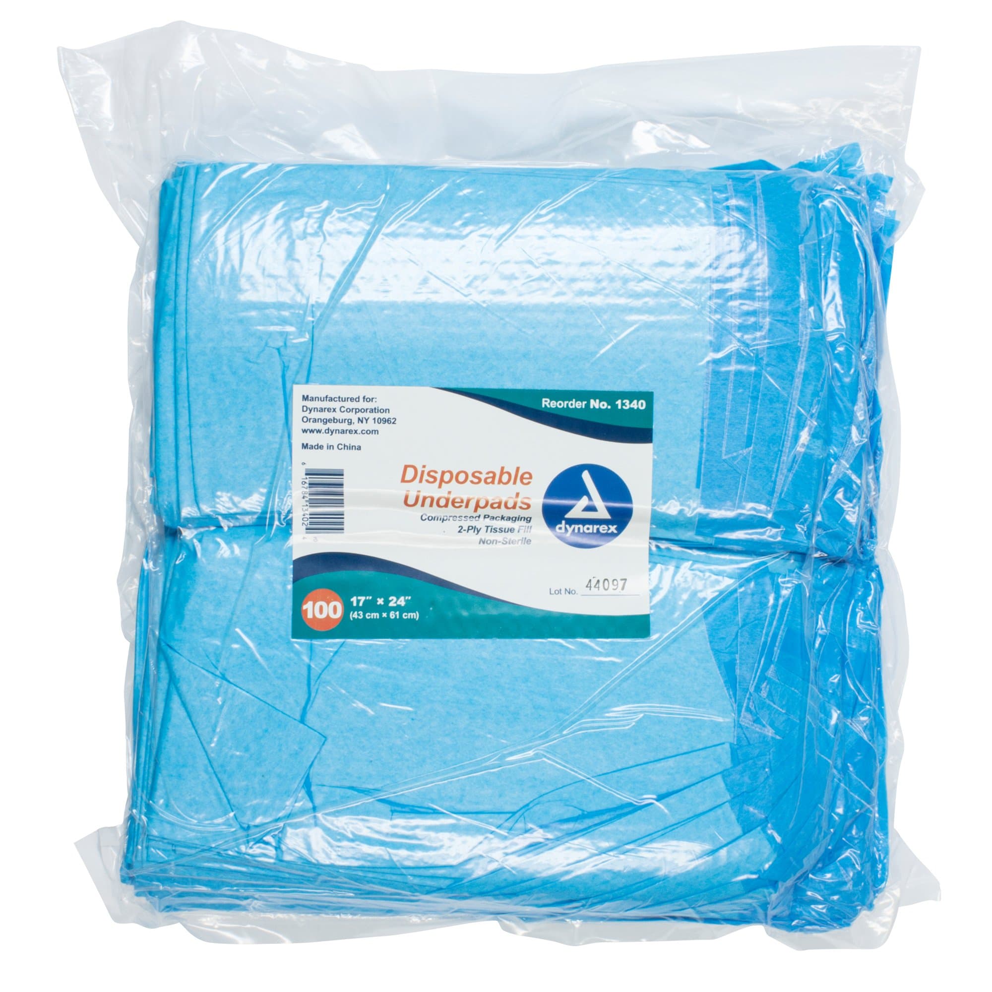 Picture of Dynarex 2-Ply Tissue Fill Underpad, 17 x 24 Inch