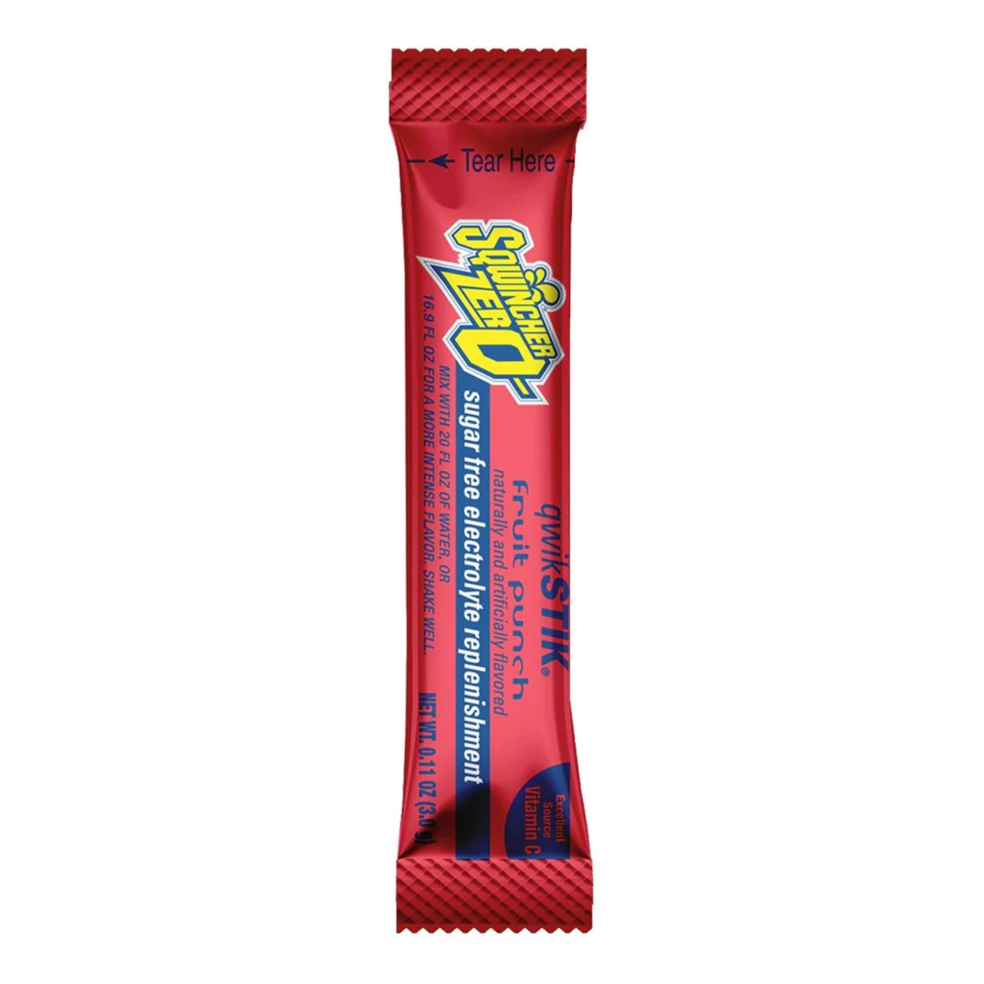 Picture of Sqwincher Quik Stik Zero Fruit Punch Electrolyte Replenishment Drink Mix