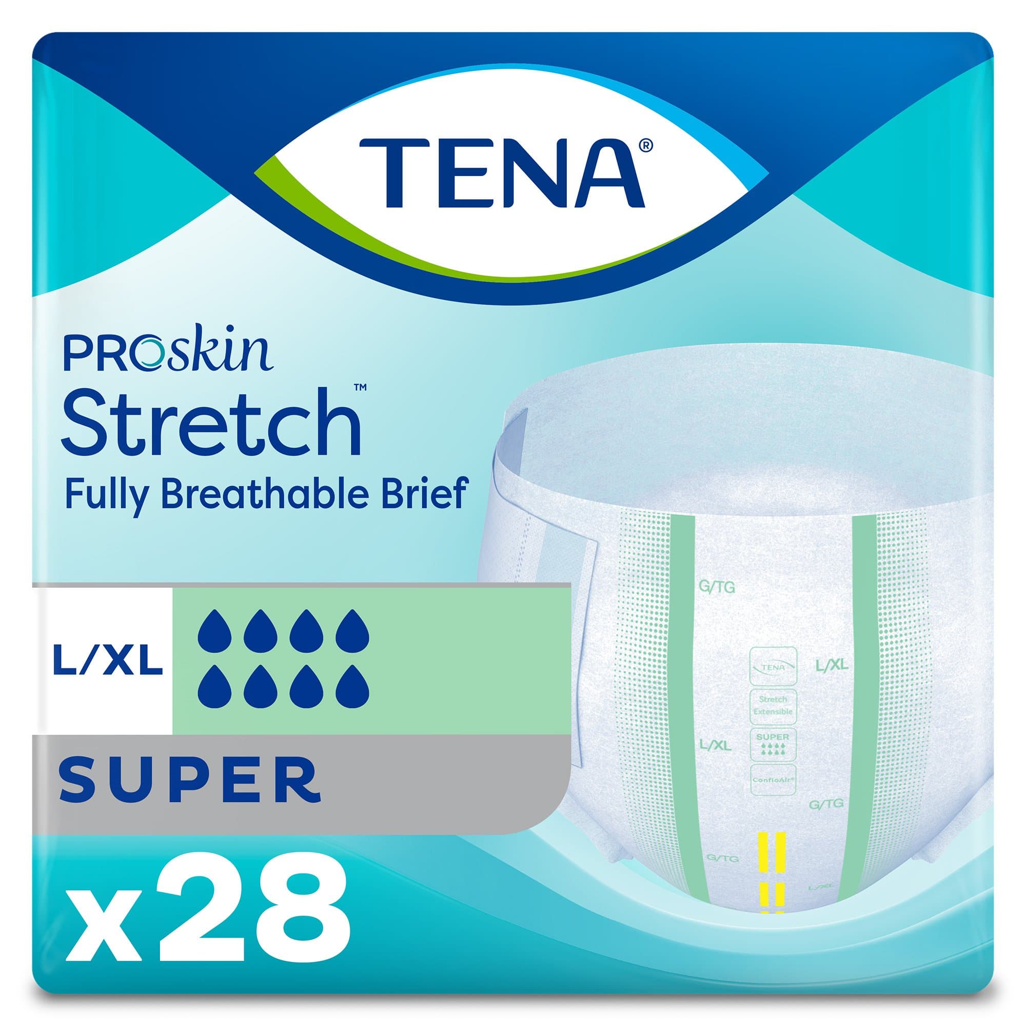 Picture of Tena ProSkin StretchTM Super Incontinence Brief, Large / Extra Large
