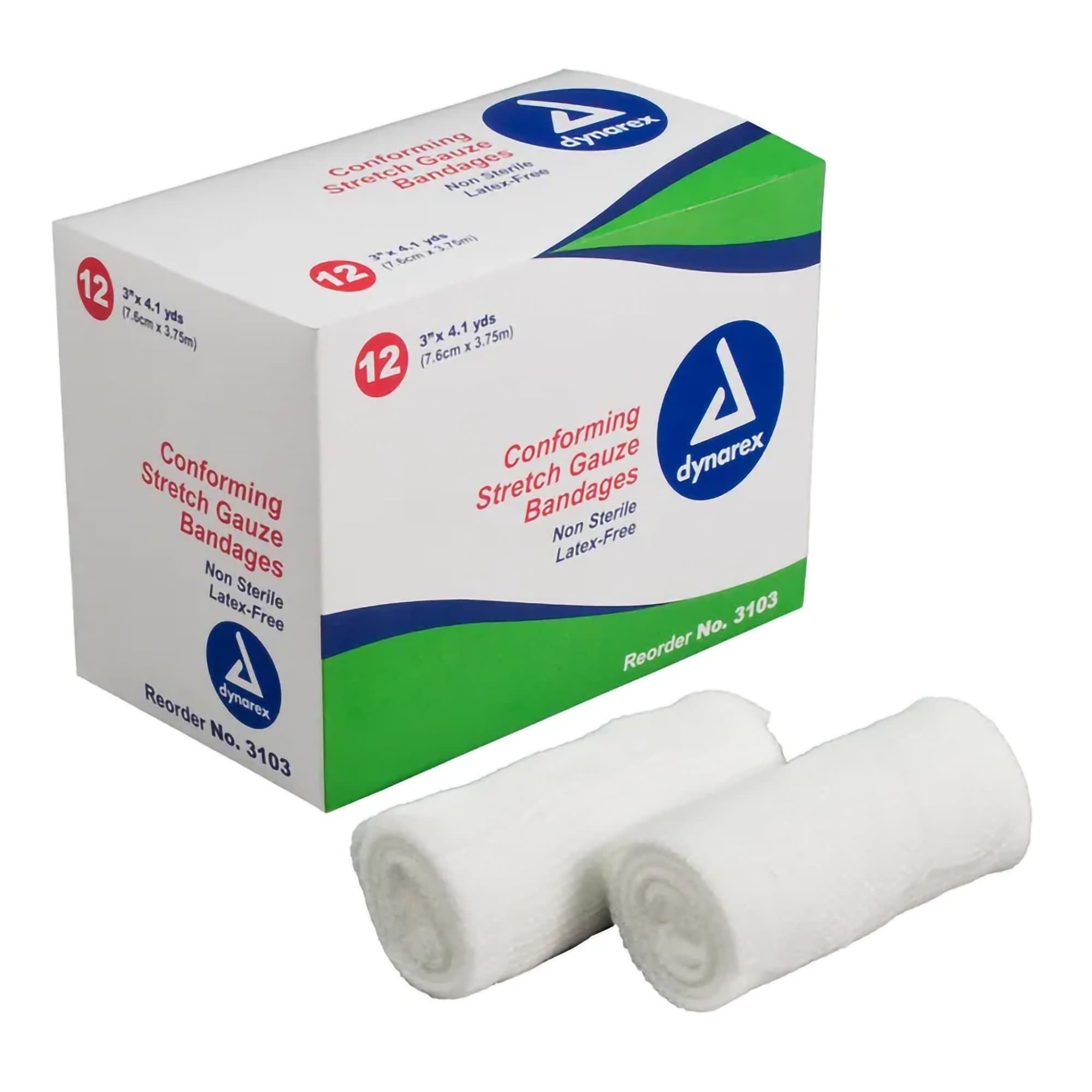 Picture of dynarex Conforming Bandage, 3 Inch x 4-1/10 Yard