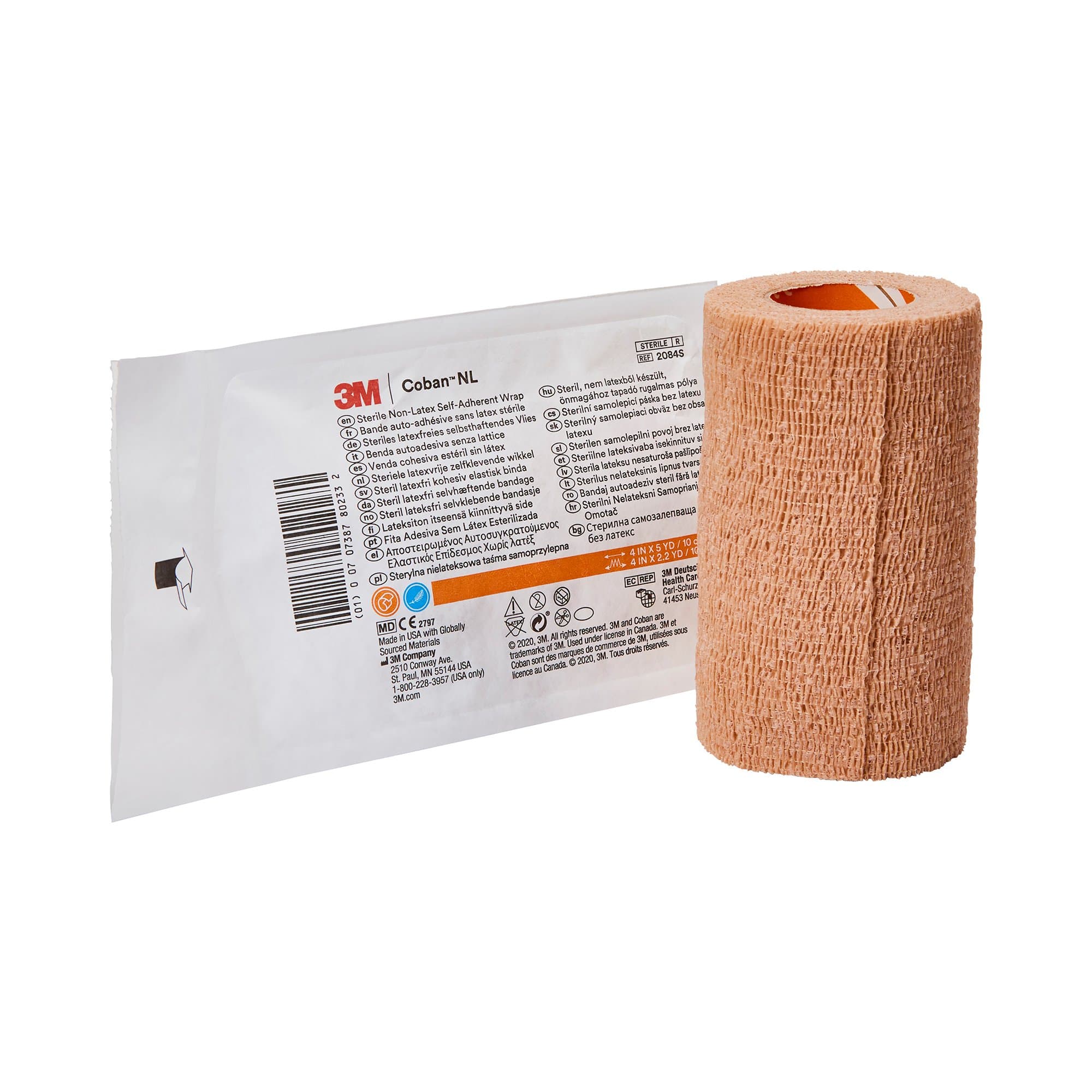 Picture of 3MTM CobanTM LF Self-adherent Closure Cohesive Bandage, 4 Inch x 5 Yard