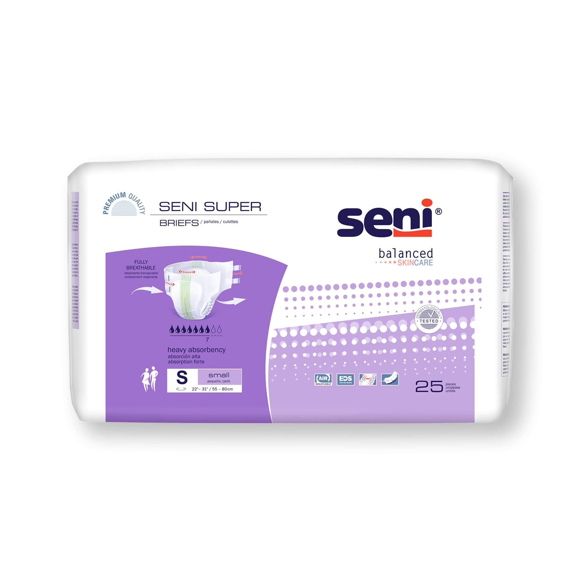 Picture of Seni Super Heavy Absorbency Incontinence Brief, Small