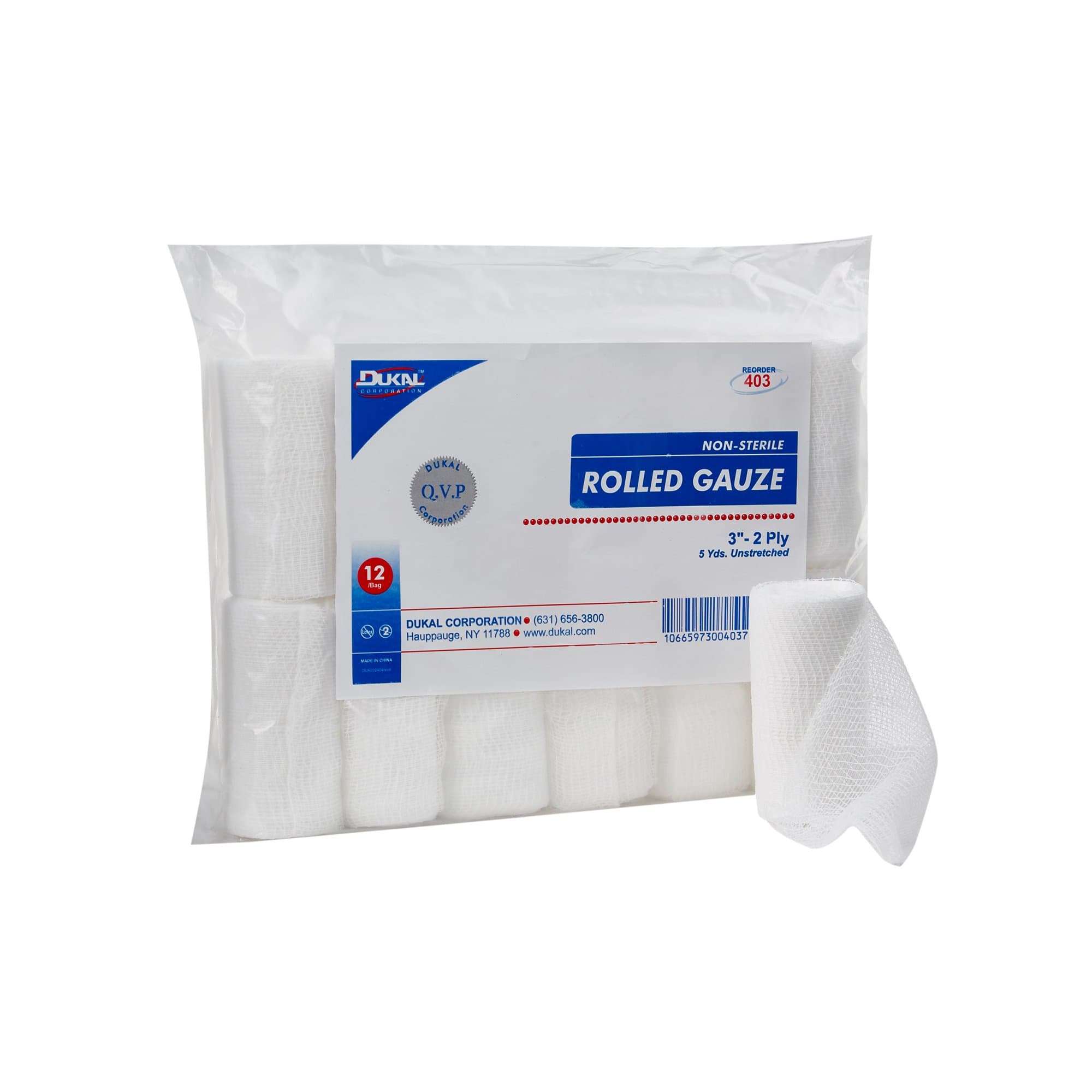 Picture of DukalTM Conforming Bandage, 3 Inch x 5 Yard, 2-Ply