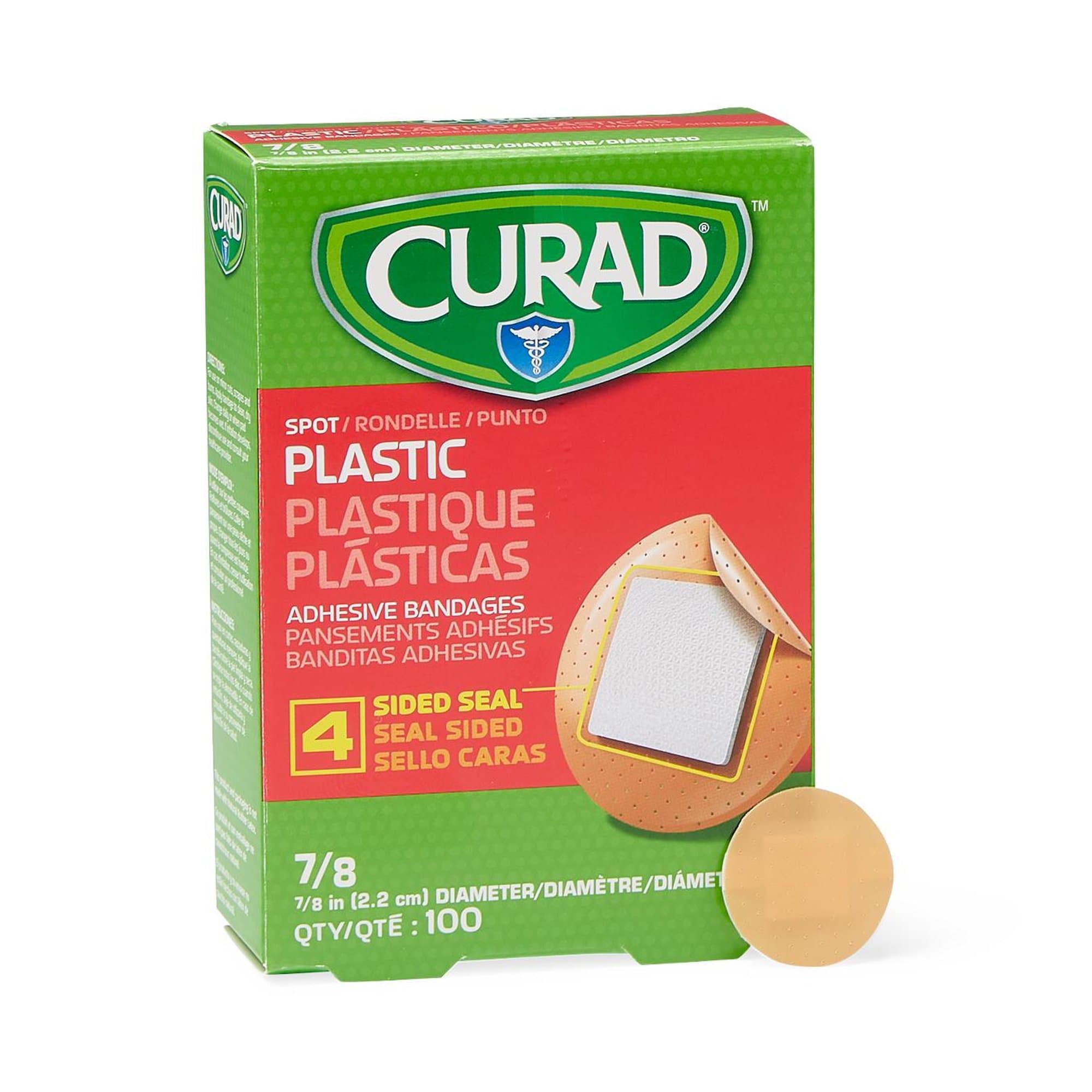 Picture of Curad Round Tan Adhesive Spot Bandage, 7/8 Inch