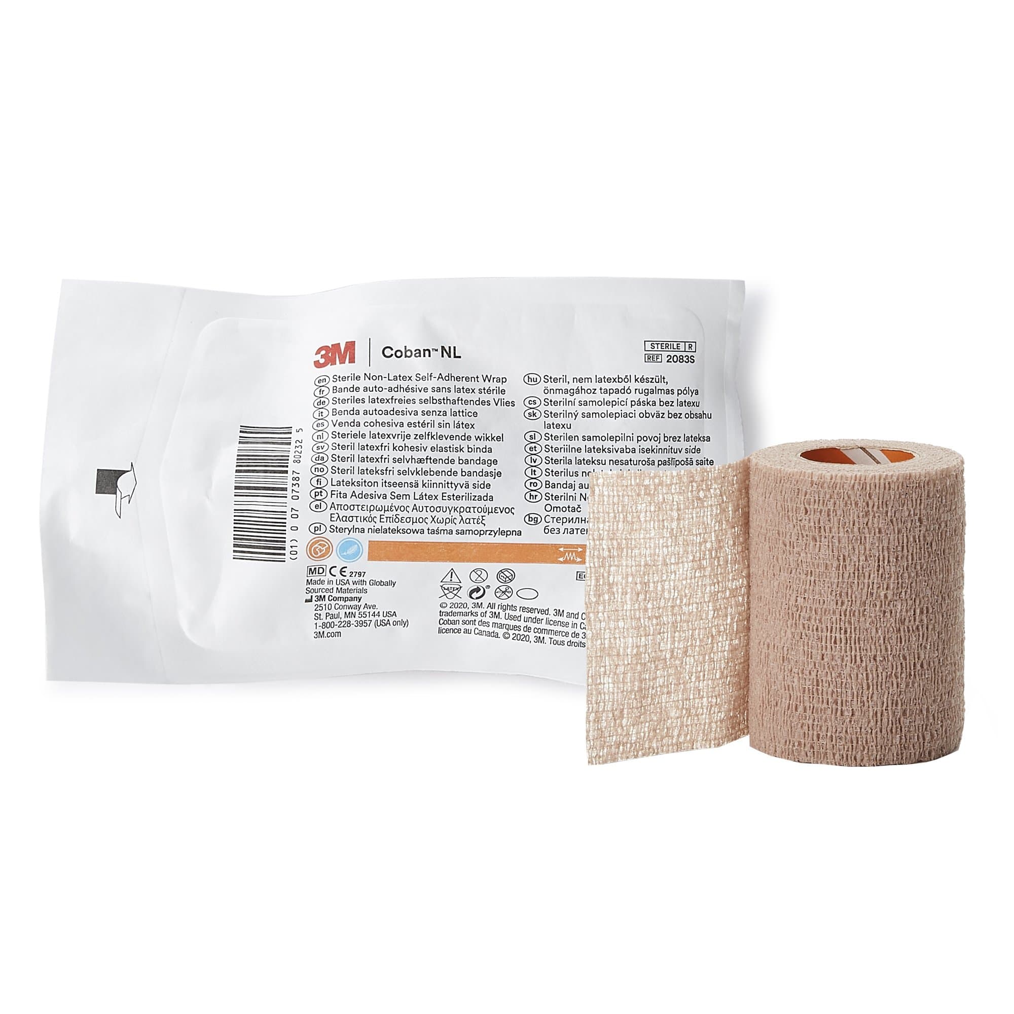 Picture of 3MTM CobanTM LF Self-adherent Closure Cohesive Bandage, 3 Inch x 5 Yard