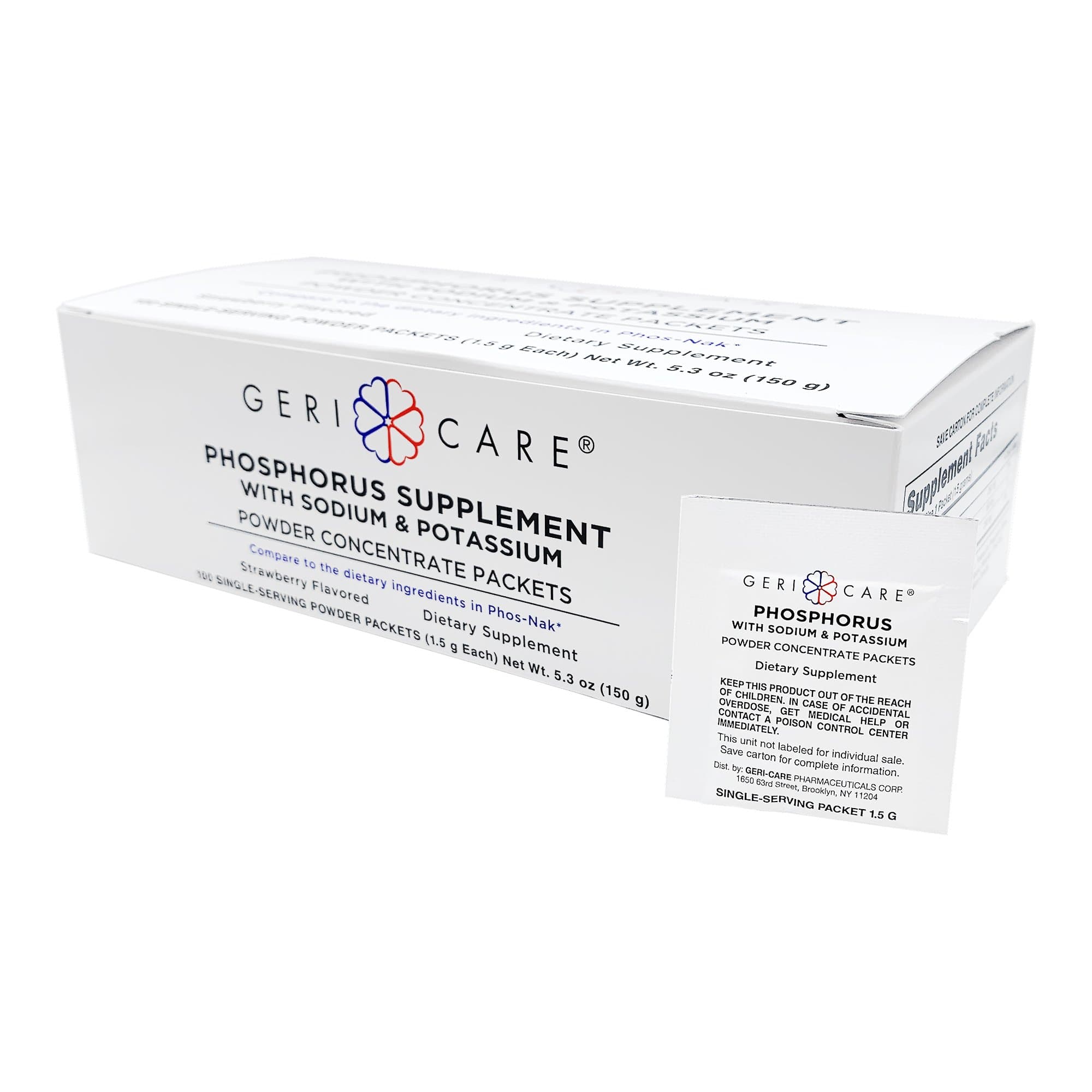 Picture of Geri-Care Phosphorus Supplement Powder with Electrolytes, Strawberry Flavor