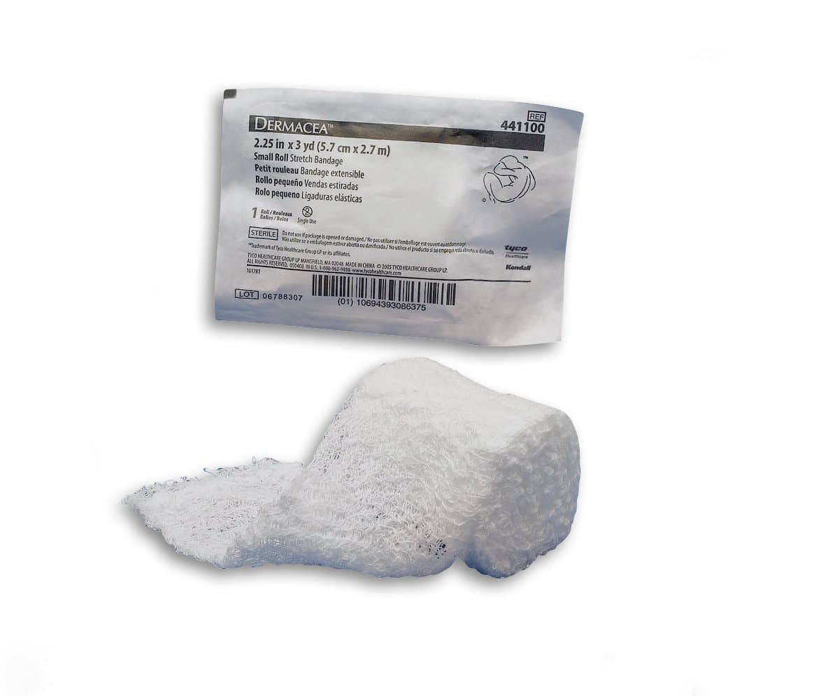 Picture of DermaceaTM Sterile Fluff Bandage Roll, 2-1/4 Inch x 3 Yard, 6-Ply
