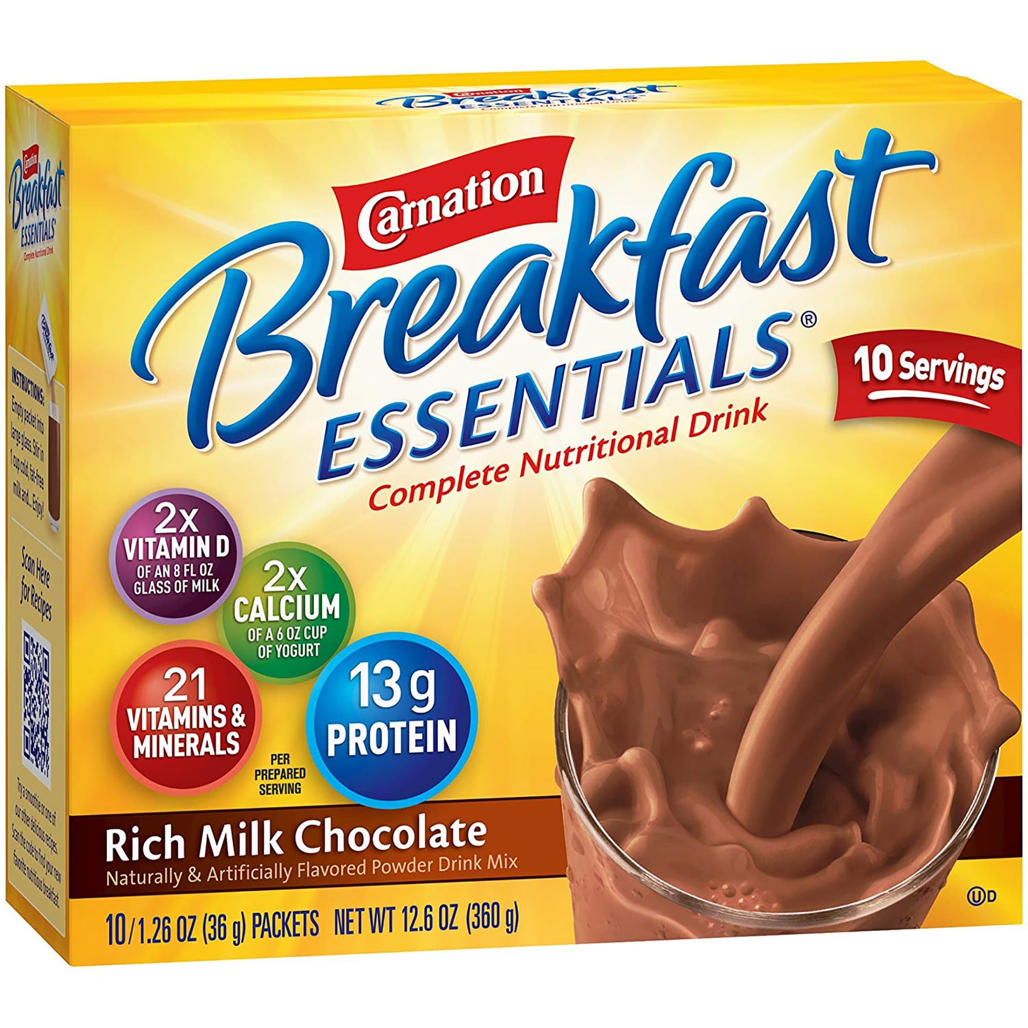 Picture of Carnation Breakfast Essentials Chocolate Nutritional Drink