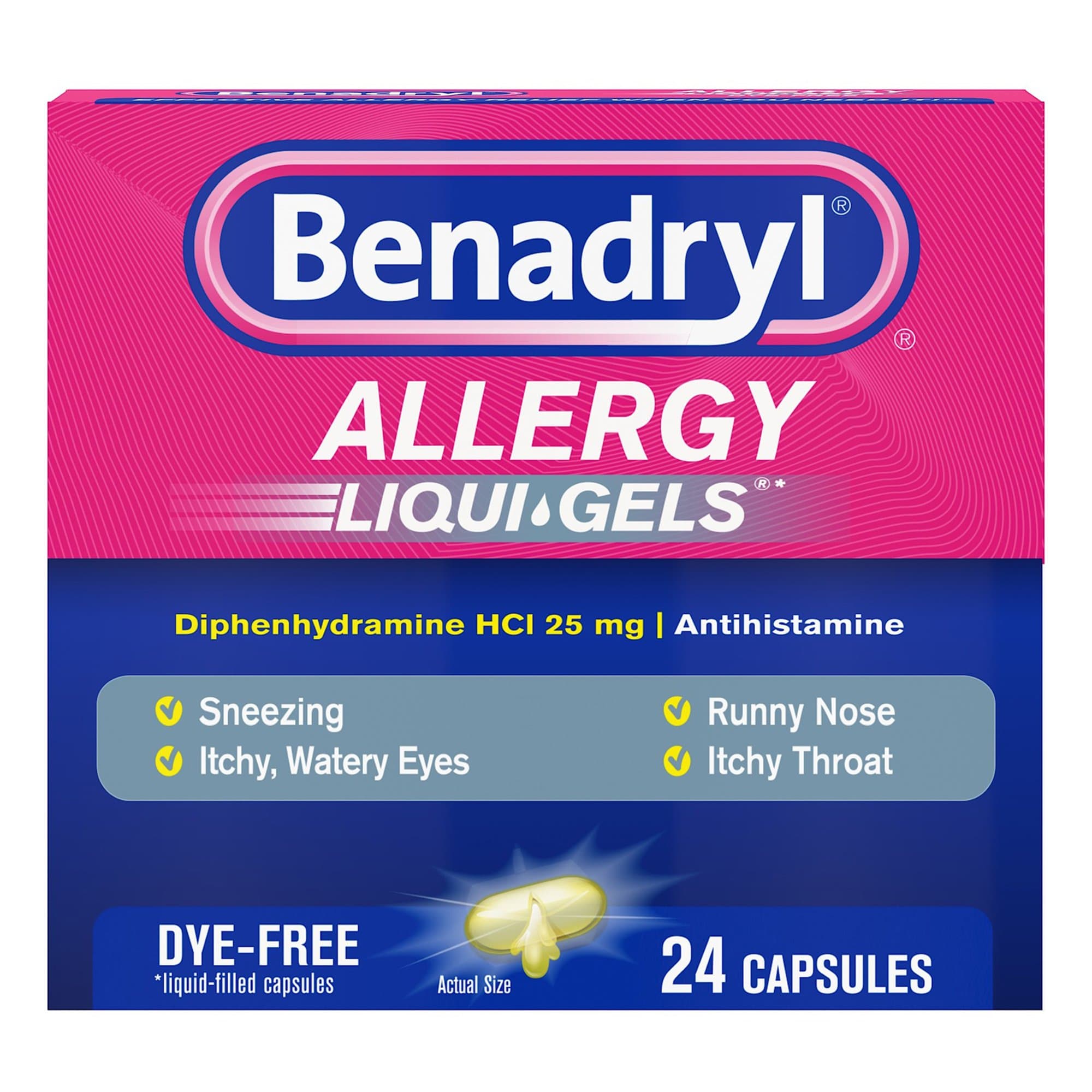 Picture of Benadryl Allergy Liqui-Gels Dye Free