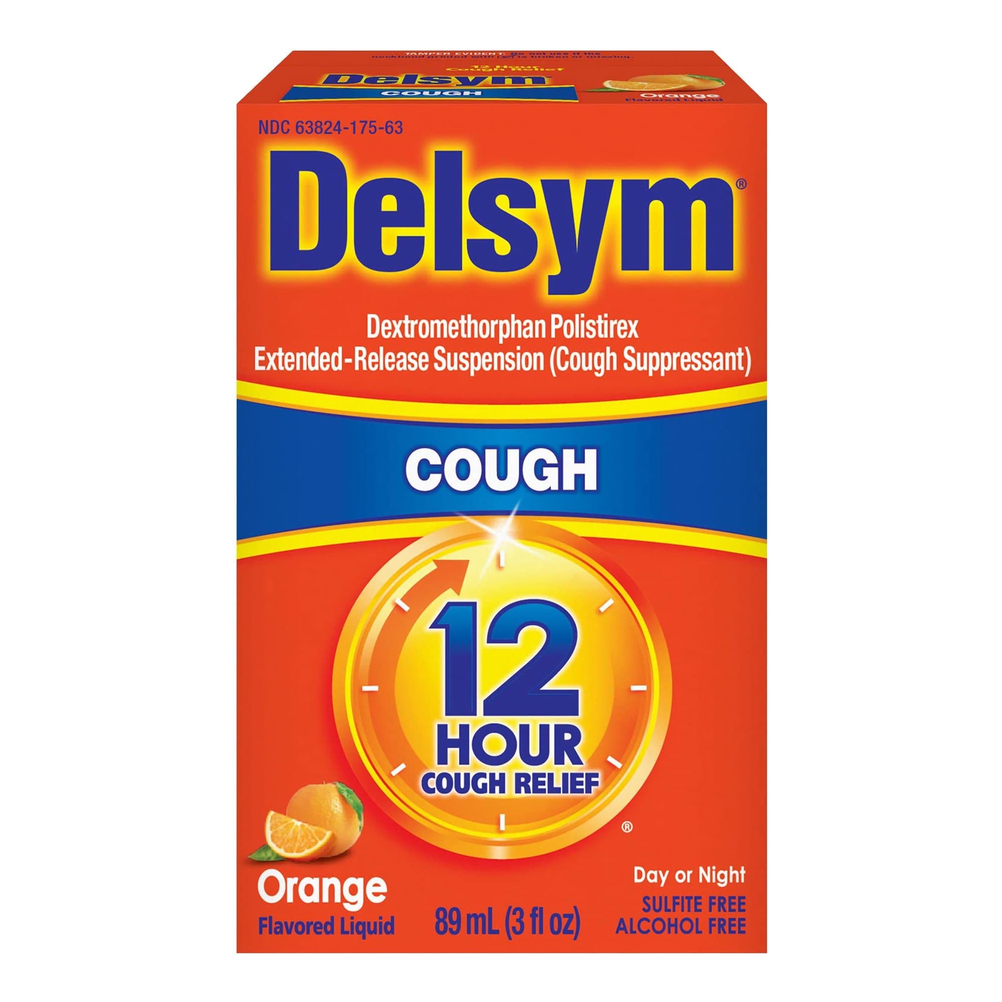 Picture of Delsym 12 Hour Cough Relief, Orange Flavor