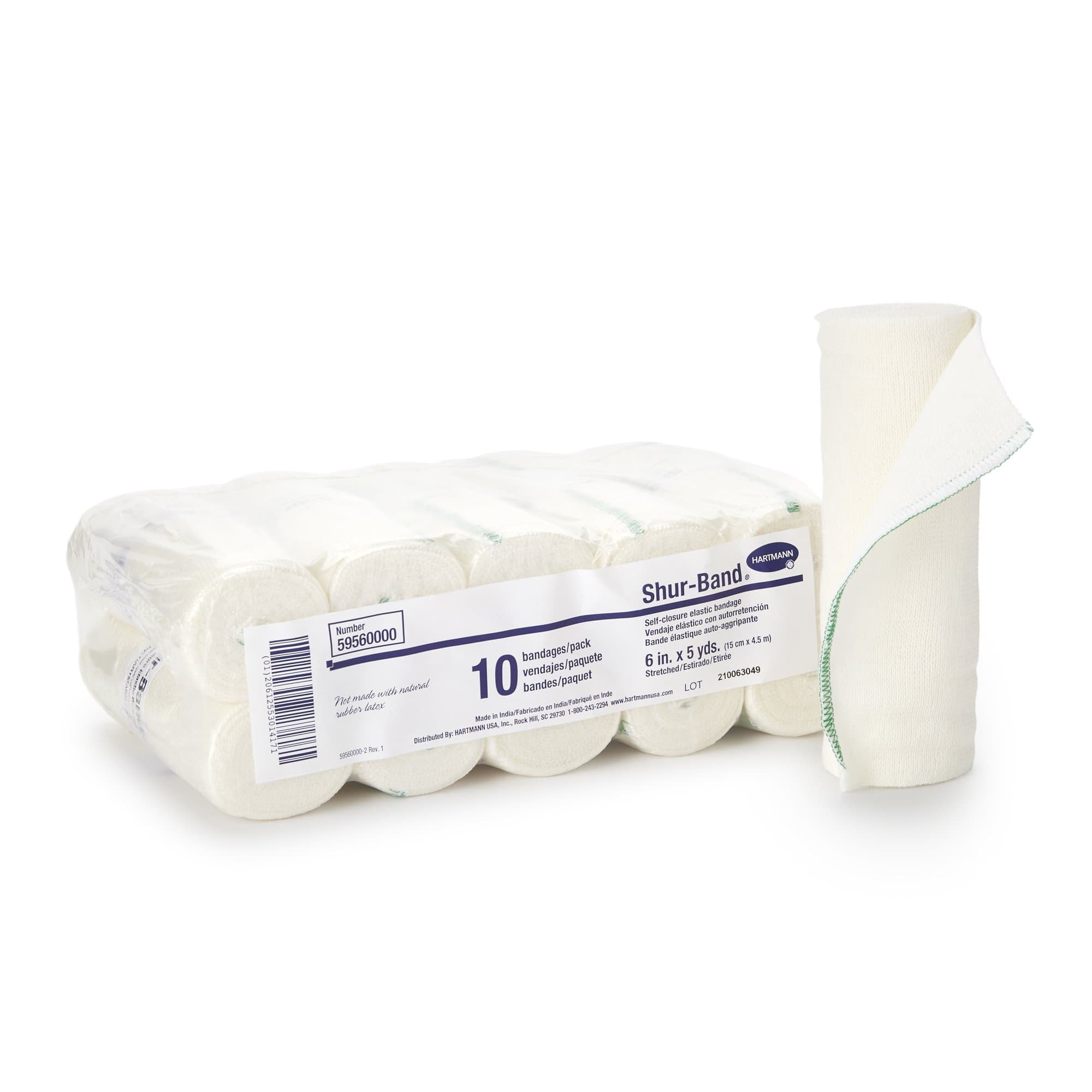 Picture of Shur-Band LF Single Hook and Loop Closure Elastic Bandage, 6 Inch x 5 Yard