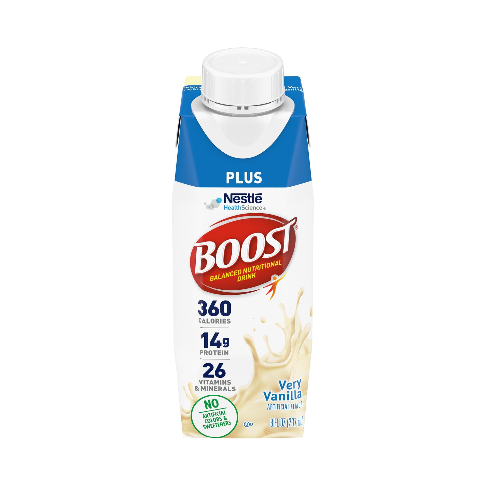 Picture of Boost Plus Vanilla Balanced Nutritional Drink, 8-ounce carton