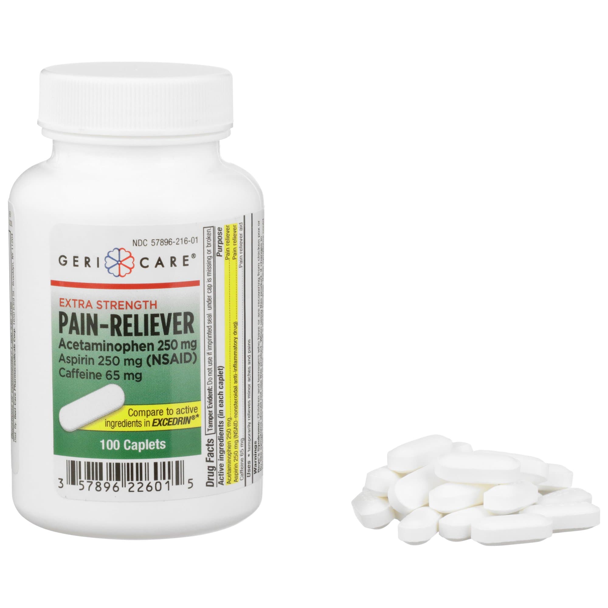 Picture of Geri-Care Acetaminophen / Aspirin / Caffeine Pain Relief