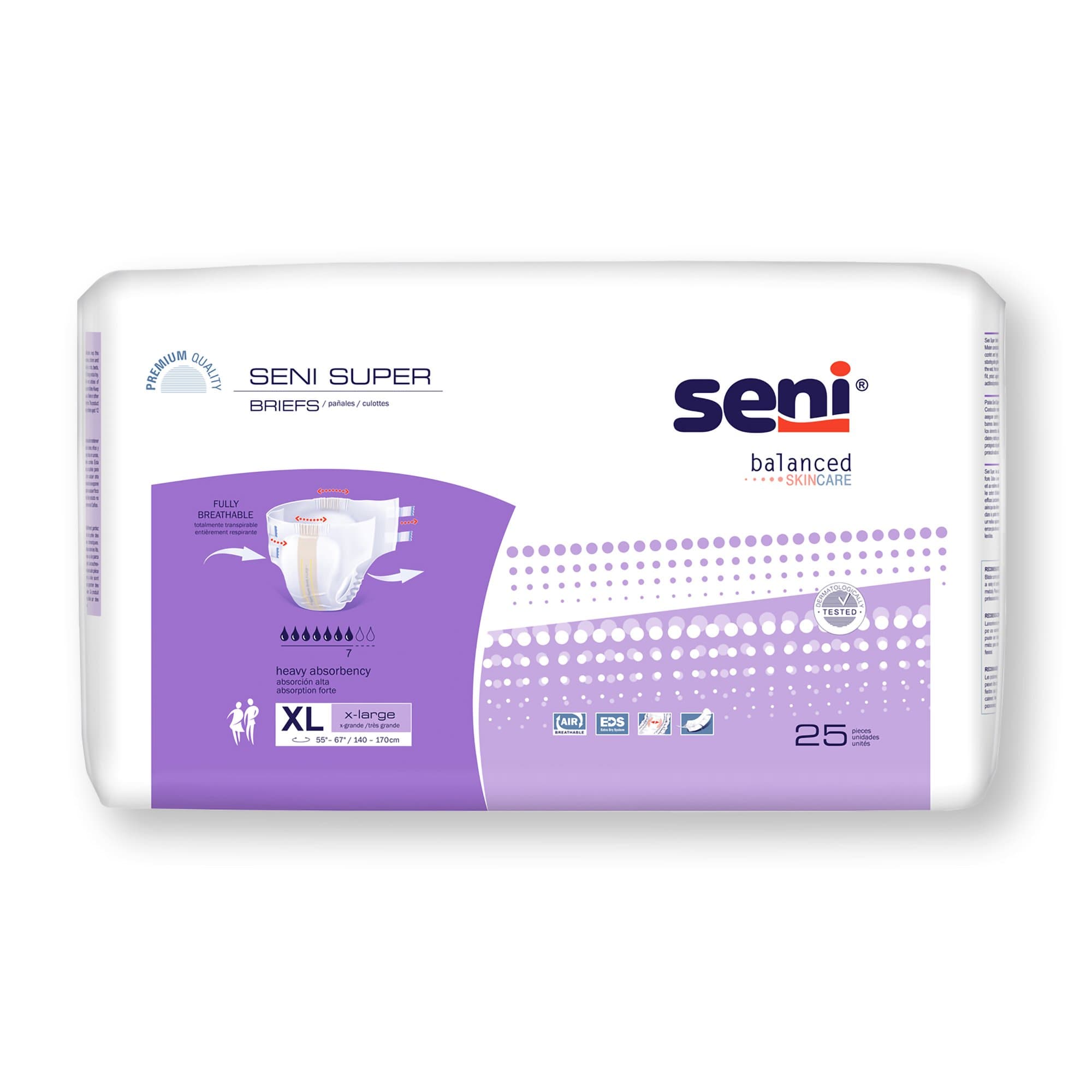Picture of Seni Super Heavy Absorbency Incontinence Brief, Extra Large