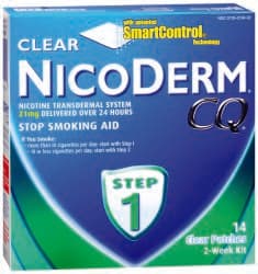 Picture of Nicoderm CQ Stop Smoking Aid Clear Patches Step 1 21 mg