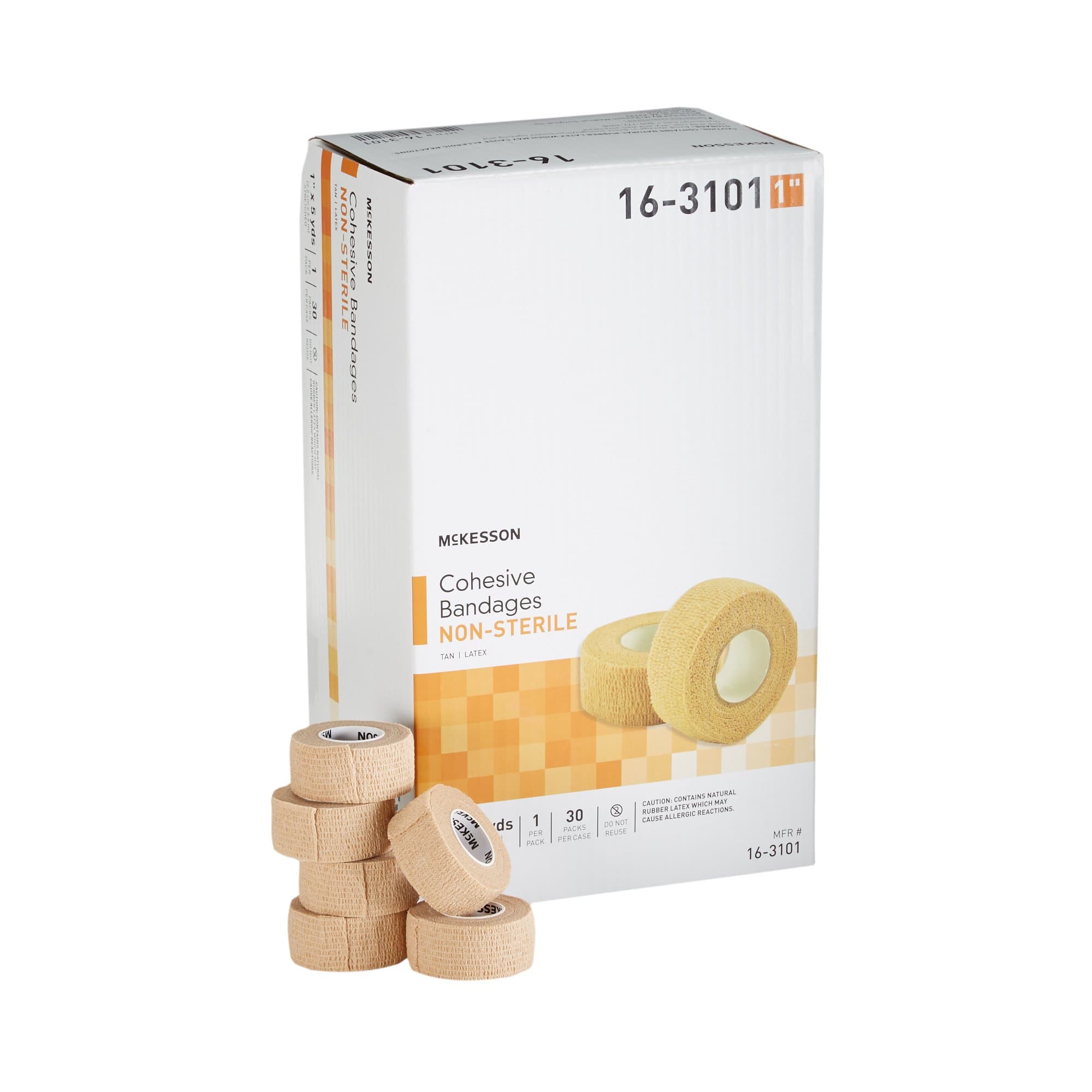 Picture of McKesson Self-adherent Closure Cohesive Bandage, 1 Inch x 5 Yard